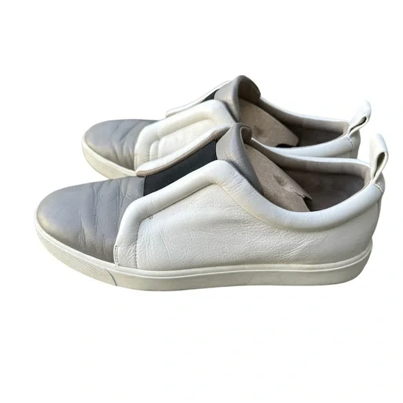 Vince Cream and grey Casual Slip-On sneaker leather size 9 - Picture 4 of 10